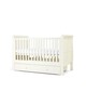 Mia 4 Piece Cotbed with Dresser Changer, Wardrobe, and Essential Pocket Spring Mattress Set- White image number 3